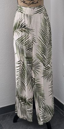 H&M Sommerhose mit Palmenmuster, Grösse L, Top Zustand!