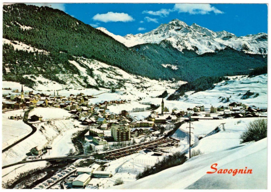 Cartoline postali: Savognin - Sessellift Martegnas – Usato da Binningen venduto da Mountainrider