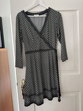 Max Studio dress black white print size L