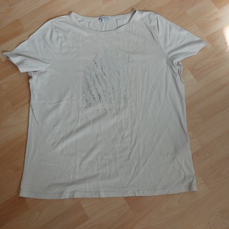 **Beiges T-Shirt von Street one, Gr. 42**