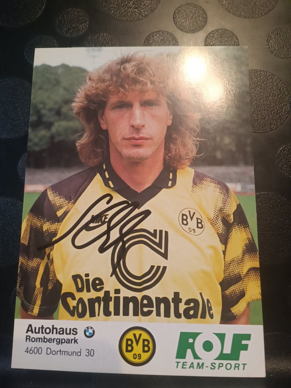 Autografi: Michael  Schulz - handsigniert BVB - Borussia Dortmund – Usato da Menziken venduto da Artographs