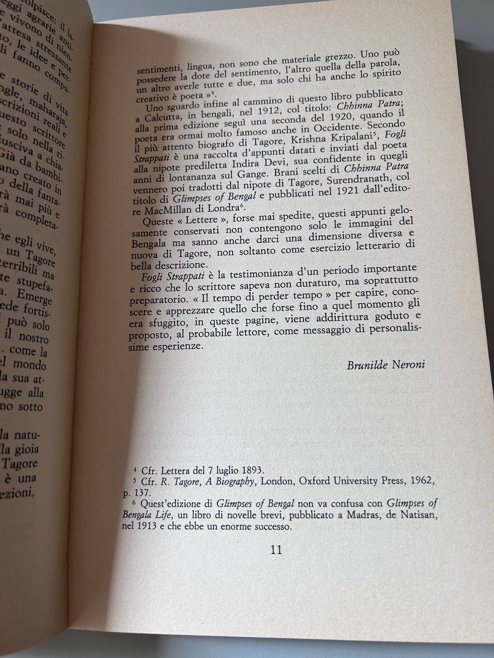 Livres: "Fogli strappati" Rabindranath Tagore – D'occasion à Giubiasco par LorisVale 3