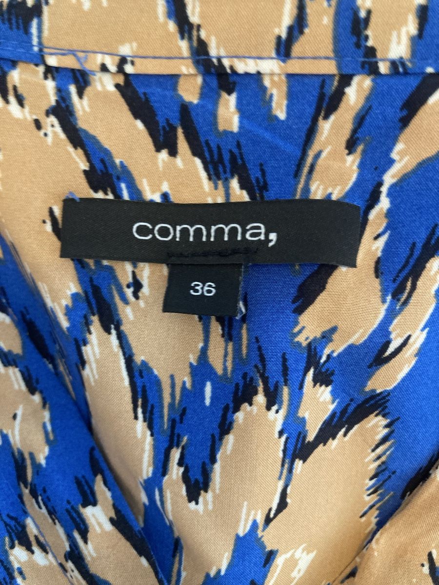 Comma Kleider: Kleid Comma Viscose Grösse 36 blau \beige – Gebraucht aus Zürich von fra_c6nh 5