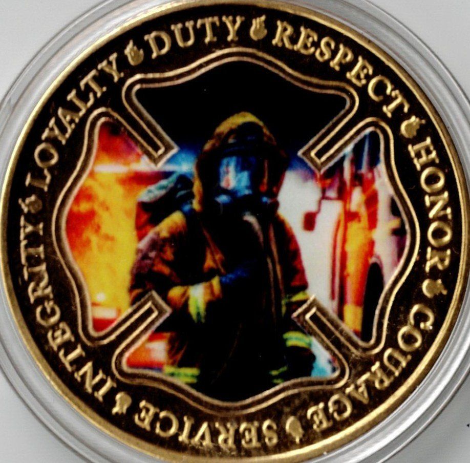 Medaillen: Fire_Rescue_Service_Integrity_Loyalty_Duty_Respect_Medaill 3 – Neu (gemäss Beschreibung) aus Hombrechtikon von Fraese01 1