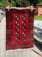 Afghan 90x65cm Teppich handgeknüpft sauber