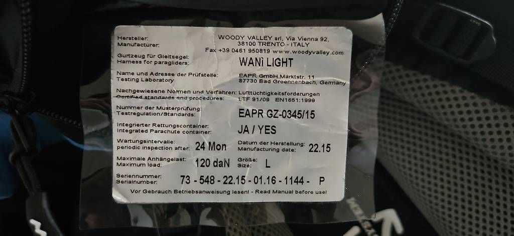 Ozone Sport dell'aria & Aquiloni: Ozone Ultralite 4 23 – Usato da Wil SG venduto da Samidelu 3