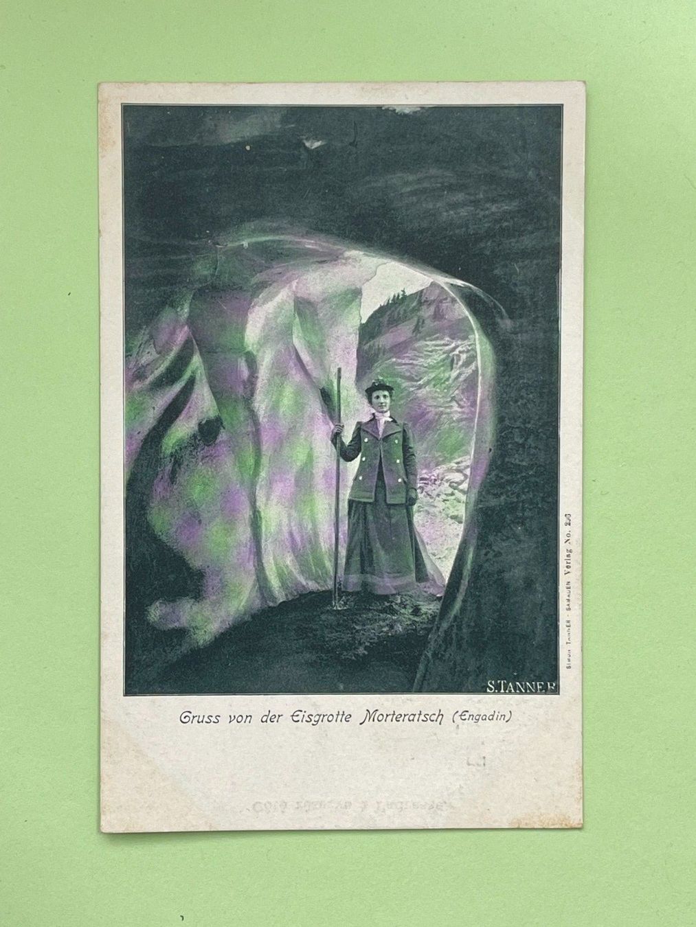 Cartes postales: Gruss von der Eisgrotte Morteratsch - Engadin – D'occasion à Steg VS par _vinci_