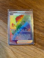 Seltene Lino "RAINBOW" Pokemon Sammelkarte in Top Zustand.