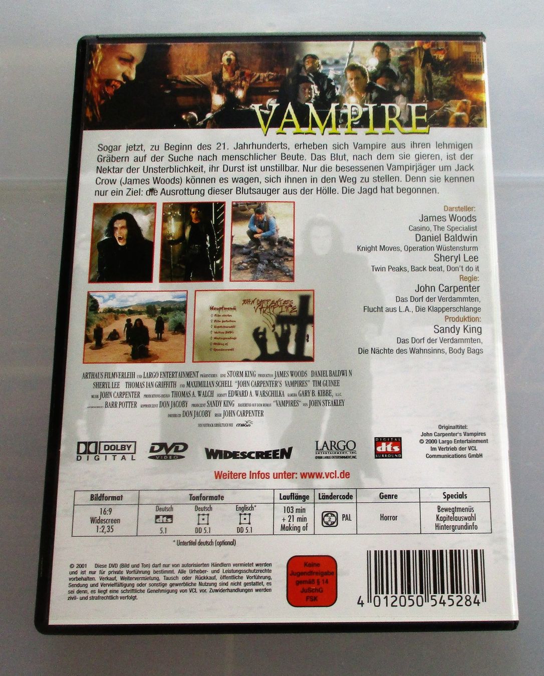 Tutti i DVDs: VAMPIRE - John Carpenter Uncut – Usato da Wattwil venduto da Muriel10 1