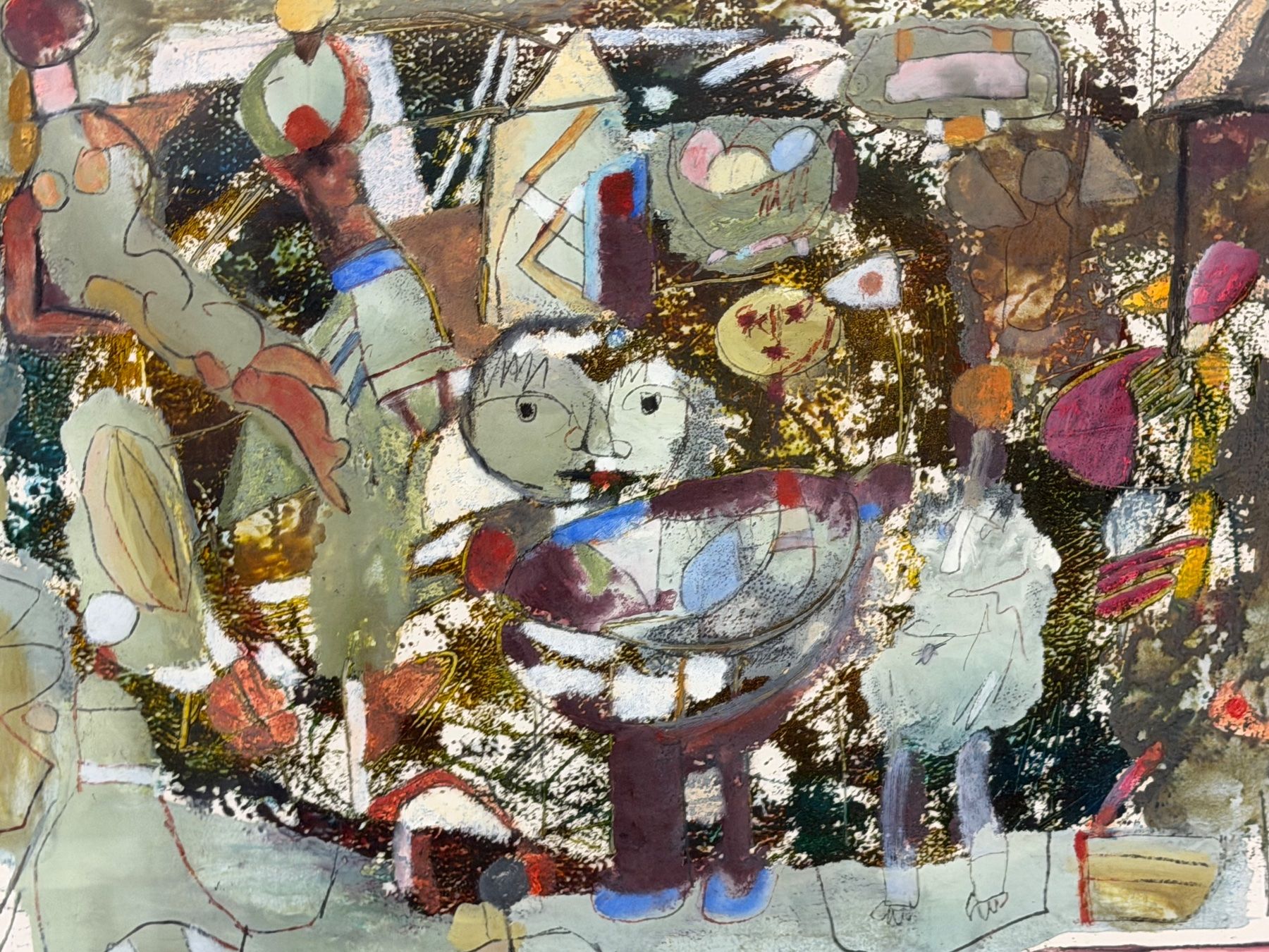 Gemälde: Paul Stauffenegger („Stauffi“, 1925–2016) Mischtechn. – Gebraucht aus Basel von PAUL_ART 2