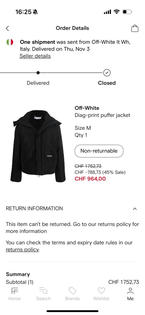 Off-White Giacche: Off white diag puffer jacket M – Usato da Giubiasco venduto da Darkemperor 8