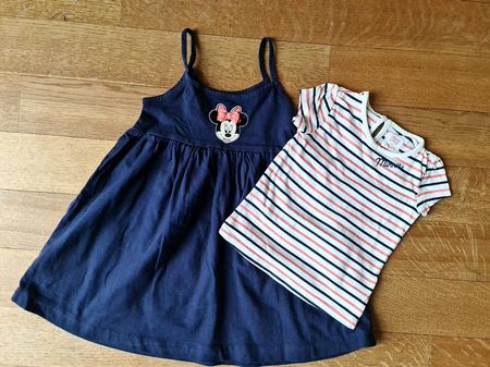 niedliches Minnie Mouse Ensemble Gr. 98