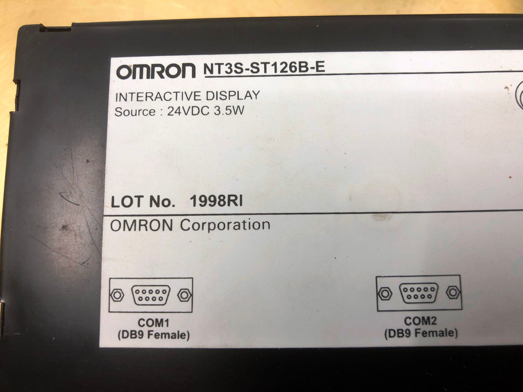 Omron Componenti elettronici: Omron Automation NT3S-ST126B-E Interactive Display – Usato da Laufenburg venduto da Sirluger 3