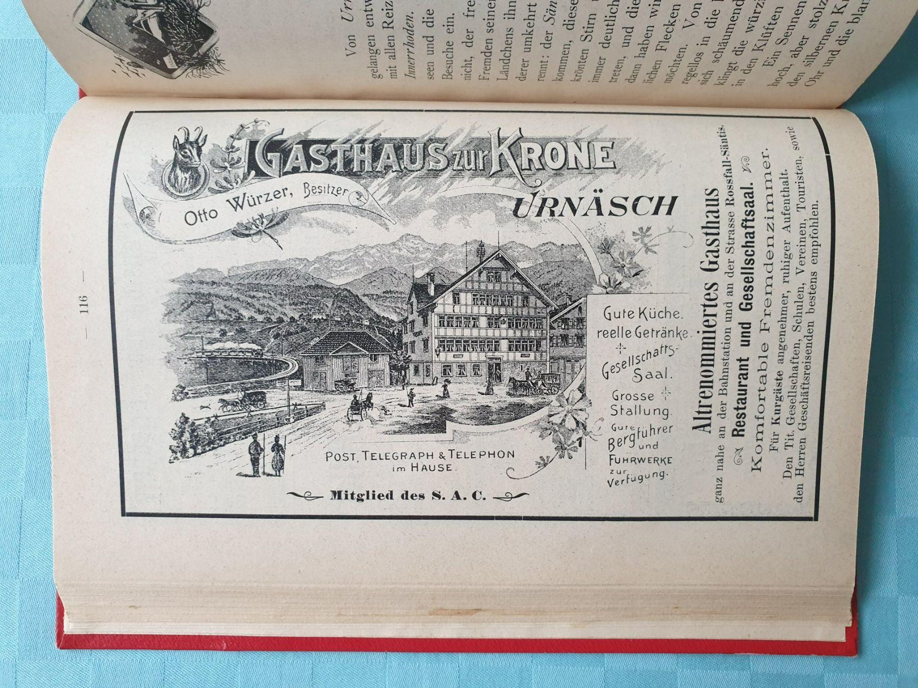 Libri: Antikes Buch Ostschweizerischer Fremdenführer 1903 – Usato da Mörschwil venduto da spirspi 6