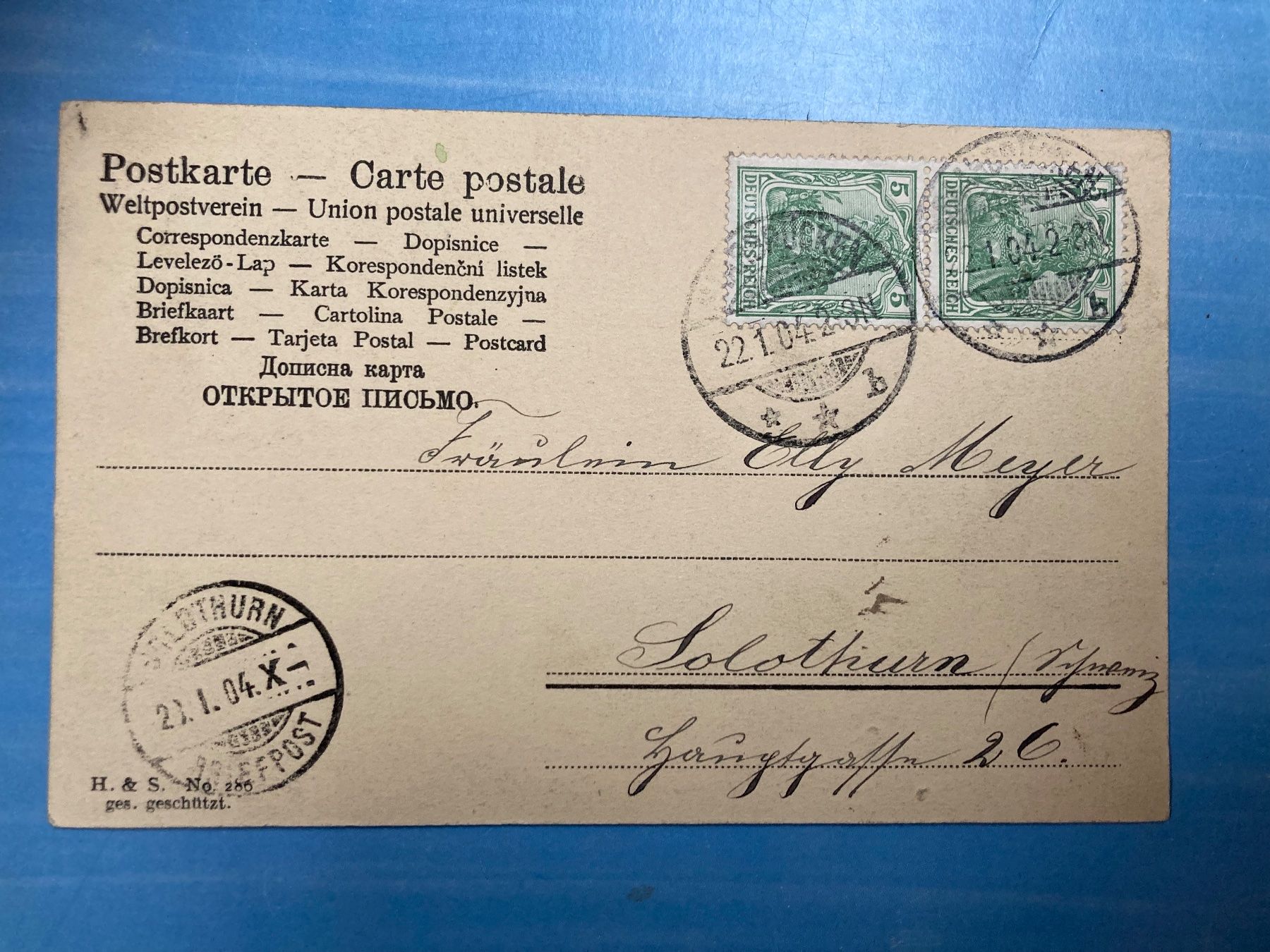 Cartoline postali: antike Postkarte - 1904 - Katze – Usato da zürich venduto da papalapa 1