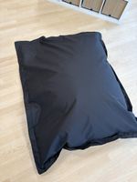 Sitzsack schwarz, rechteckig, neuwertiger Zustand