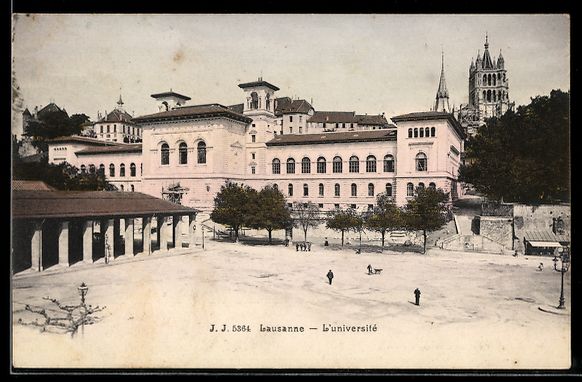 Cartoline postali: AK Lausanne, L`université – Usato da Berlin venduto da bartko-reher