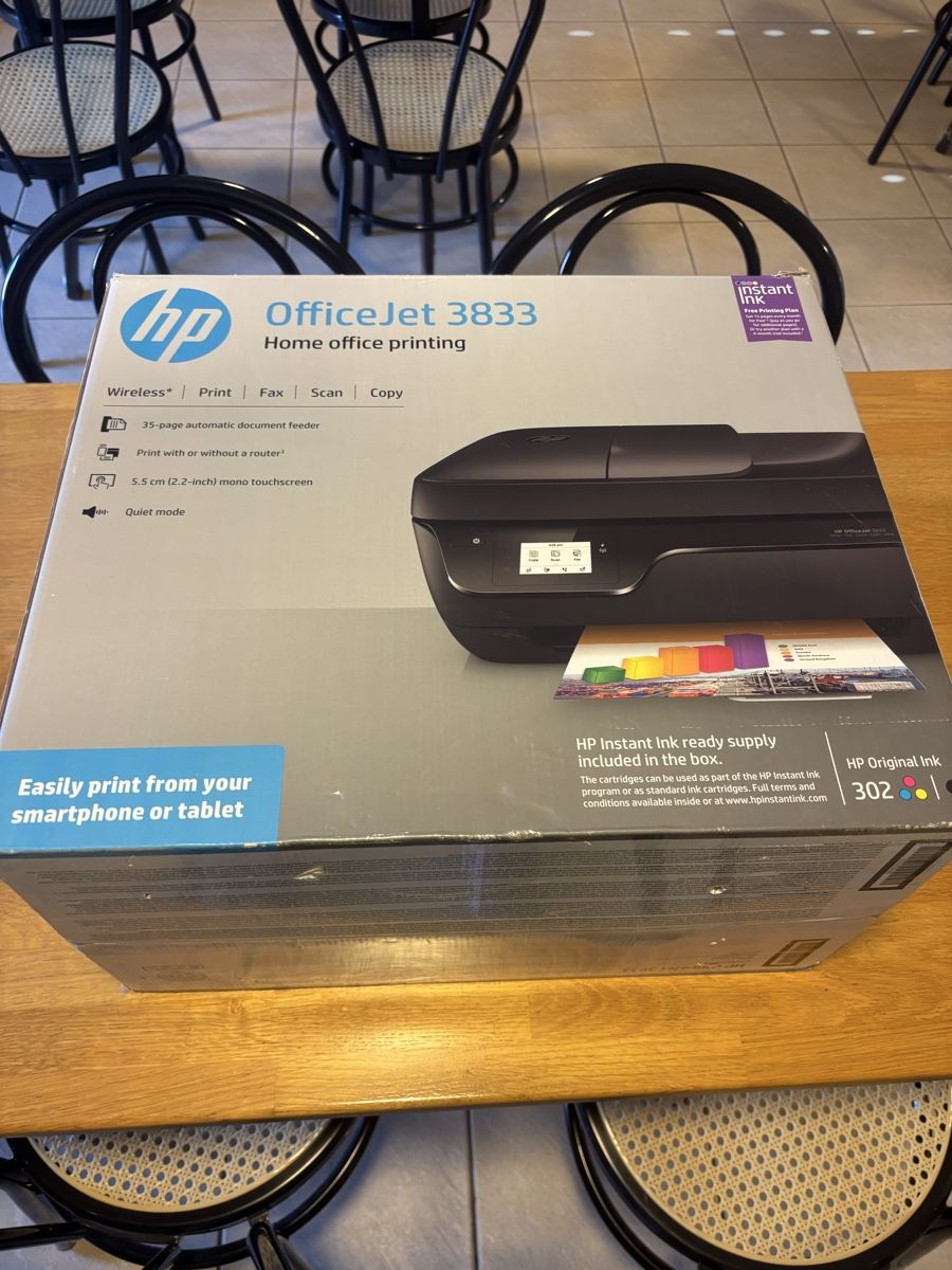 Hewlett Packard Stampanti: HP OfficeJet 3833 All-in-One Printer new in box – Usato da Morges venduto da Brunocunha05