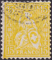 1882, Nr.47 +nicht prüfbarer Stempel von Schaffhausen, 700.-
