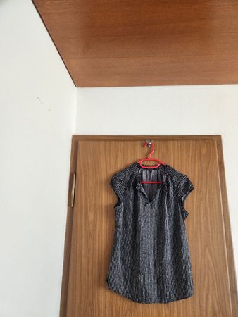 Blouse Comma noir blanc Taille 38 bon état