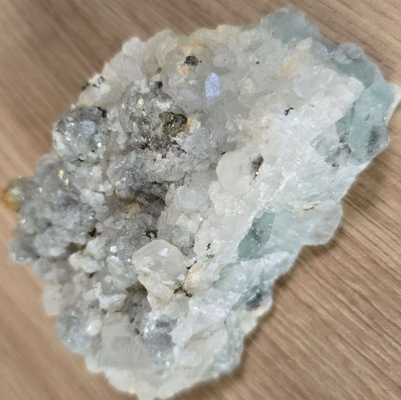 Minéraux & Lithothérapie: Fluorit Quarz Pyrit (Stein) – Neuf (Voir description) à Ettingen par schnaegli1987