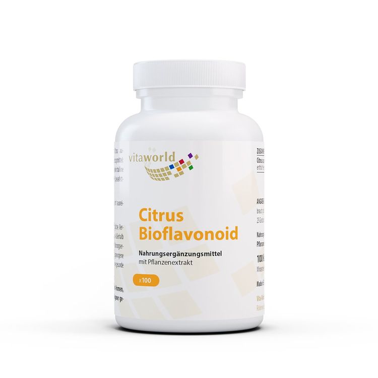 Citrus Bioflavonoïdes Vita World 100 Capsules - Végétalien - Fabriqué En Allemagne