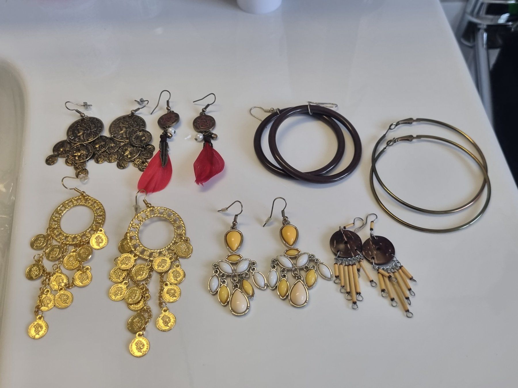 Ohrringe & -stecker: Ohrenringe Gold 7 Stk. – Gebraucht aus Balgach von priska2885