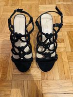 Chaussures escarpins espadrilles compensées noires Taille 40