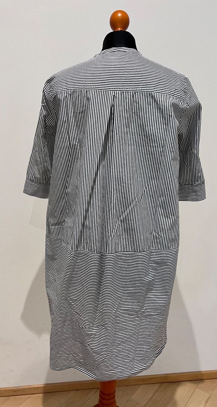 Blusen: Design Longbluse grau/weiss gestreift Gr XS – Neu (gemäss Beschreibung) aus Hergiswil NW von Labello01 1