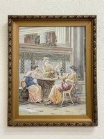 Vintage Gemälde mit antikem Motiv, J. Huser 56 x 70 cm