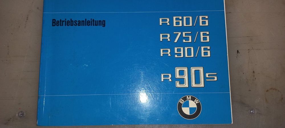Bordbuch Bedienungsanleitung R 60/6 Bis Zur R 90 S - Bayer-Motor