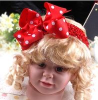 NEUES Baby Haarband rot-weiss Polka dot - 81307