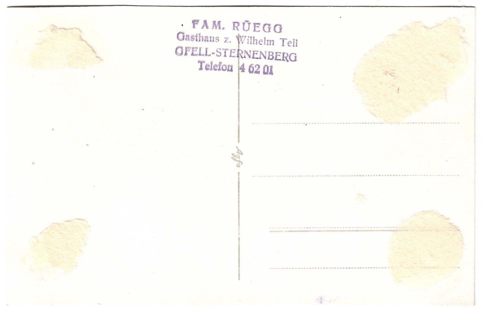 Cartoline postali: Ansichtskarte Gfell - Sternenberg – Usato da Kerns venduto da etma3 1