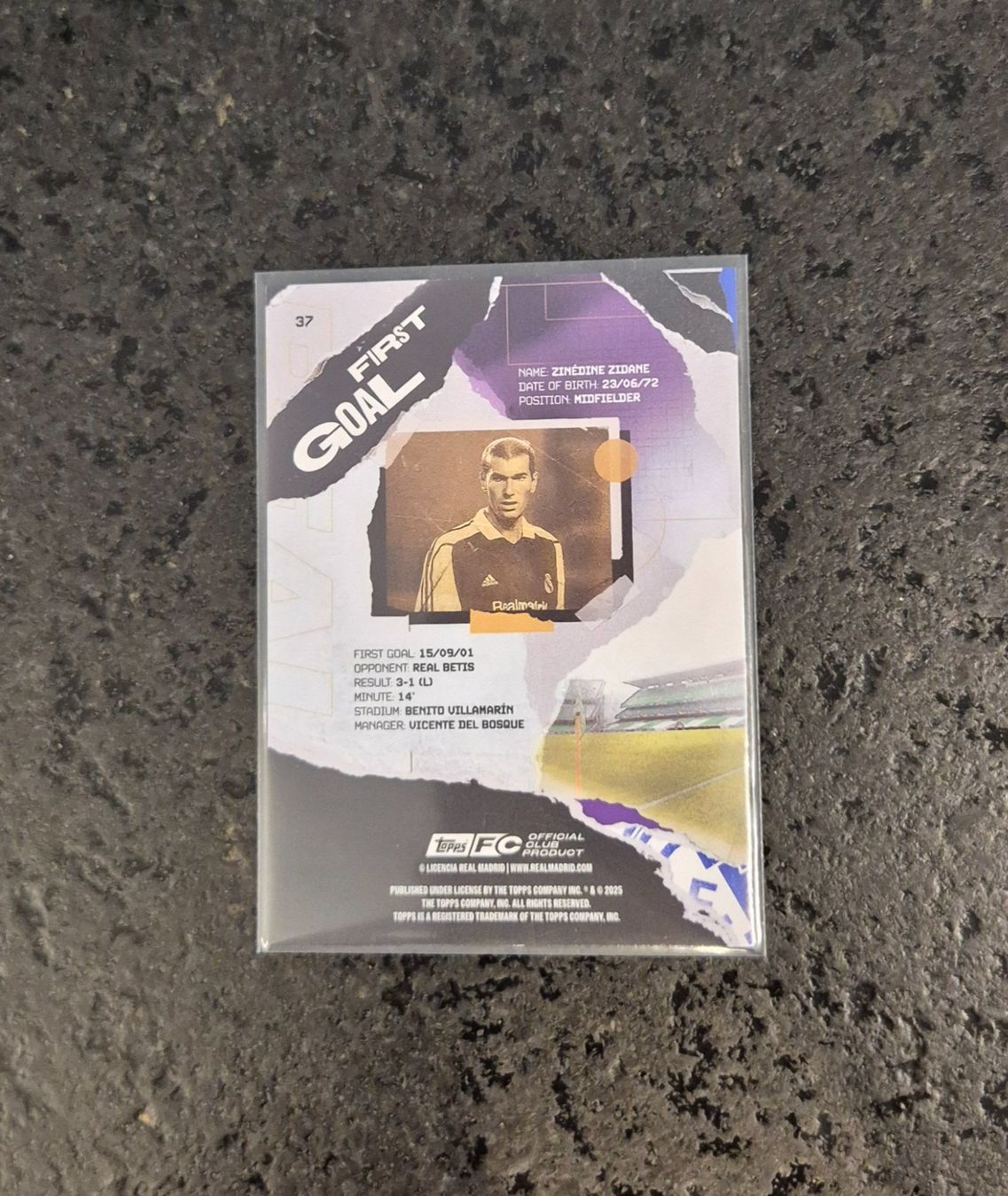 Topps Carte collezionabili: Zinedine Zidane - Real Madrid - Topps Static – Nuovo (secondo la descrizione) da Burg AG venduto da Danoe 1