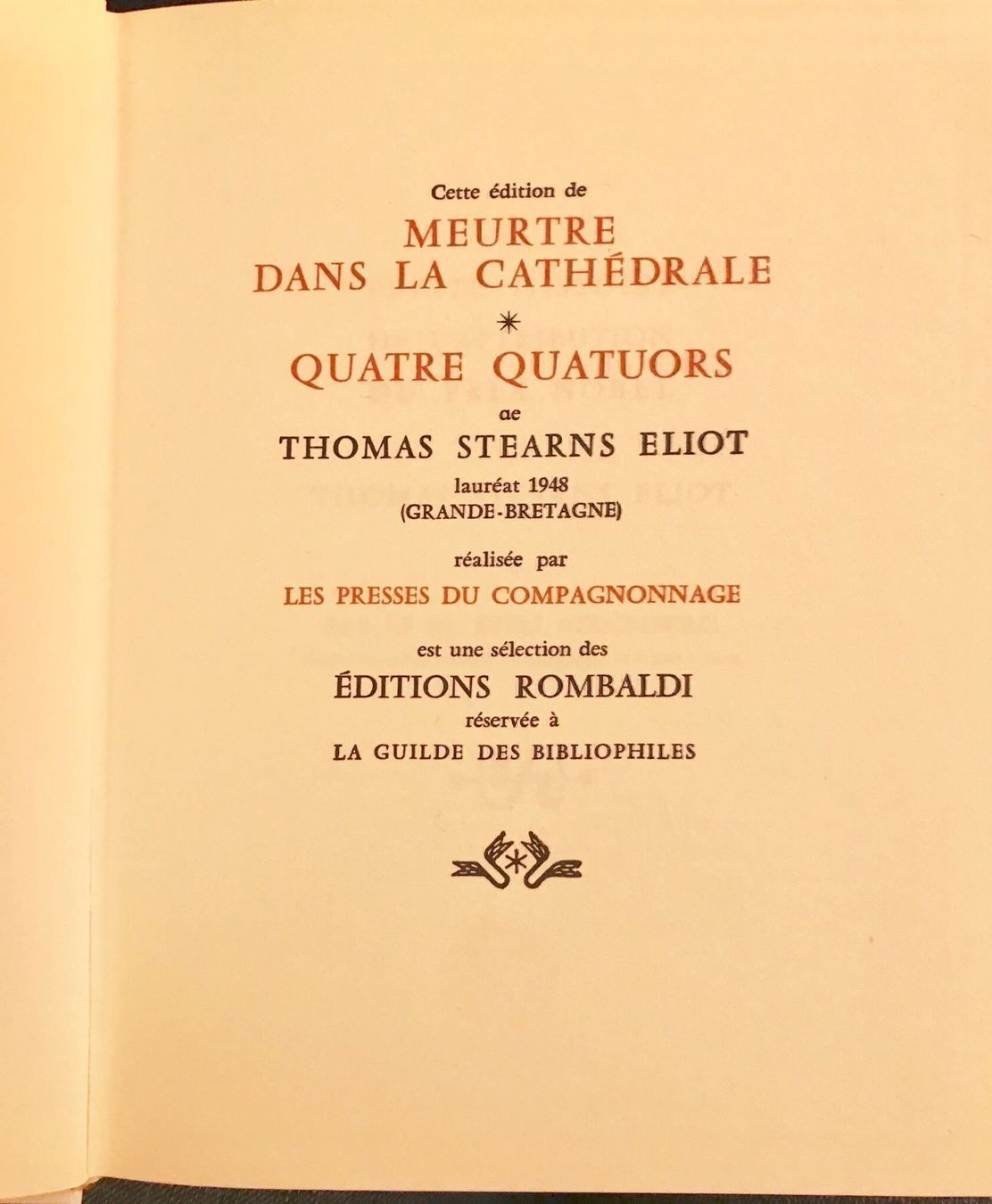 Bücher: Thomas Stearns Eliot – Gebraucht aus Petit-Lancy von Hastala42 2