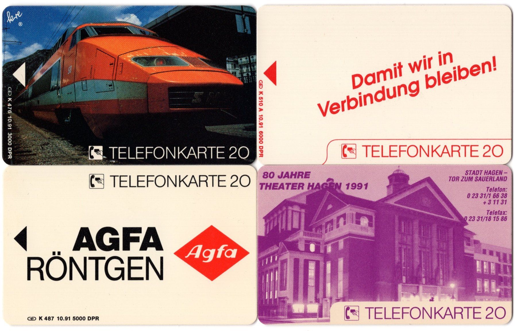 Schede telefoniche: 4 Dummy Telefonkarten aus Deutschland – Usato da Eglisau venduto da Chperfins