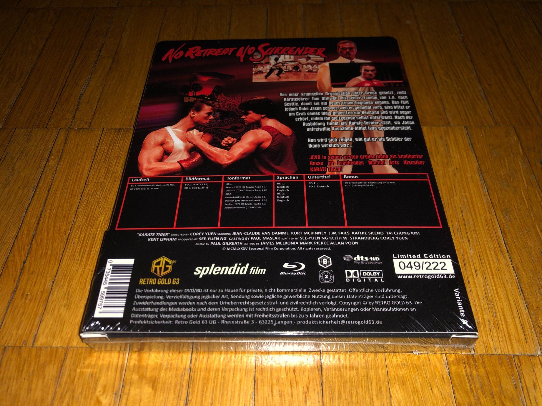 Tutti i DVDs: Karate Tiger - STEEL BOOK - A - UNCUT – Nuovo e nell'imballaggio originale da Basel venduto da havsok 1