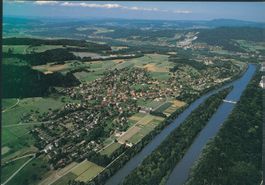 Postkarte ungelaufen Auenstein mit Aare