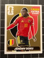 Panini FIFA World Cup 2026 – Jérémy Doku Extra Sticker Gold