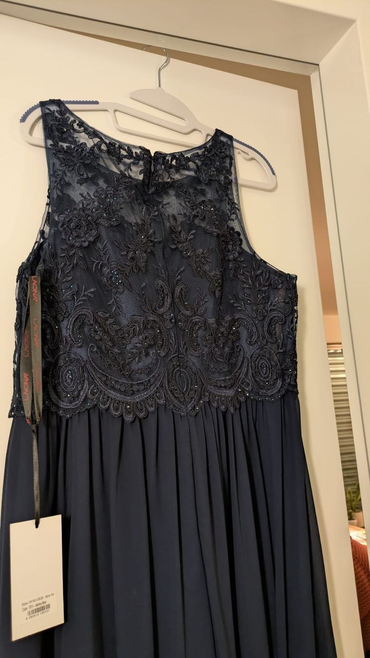 Vestiti: Nachtblaues langes Abendkleid – Usato da Marbach SG venduto da Maler35 6