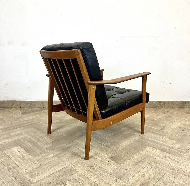 Poltrone: Mid Century leather Easy Chairs  – Usato da basel venduto da vintory.ch 5