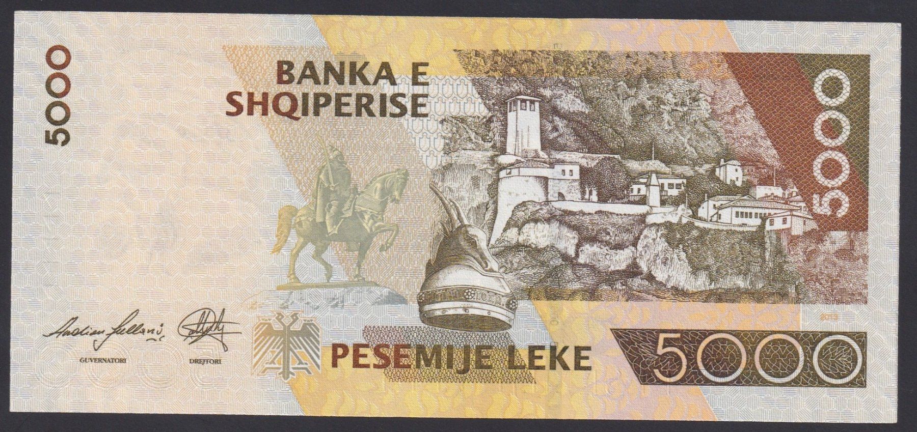 Banconote: Albanien 5000 Leke 2013 – Usato da Brugg AG venduto da banknoten_muesli 1