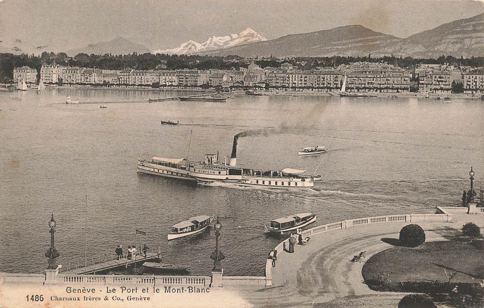 Cartoline postali: Geneve battello schiff boot – Usato da Biasca venduto da Blenio71