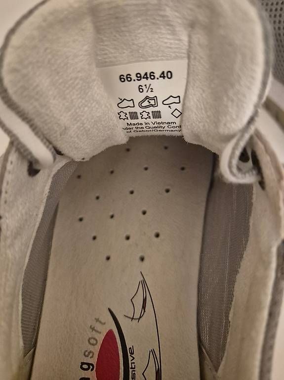 Gabor Scarpe da donna: Gabor Rollingsoft Keilsneakers, Gr. 6.5, beige – Usato da Niederhasli venduto da mybluefish 3