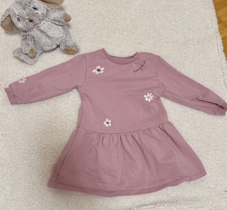 Langes Pullover-Kleid Gr. 80