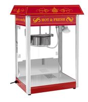 Popcornmaschine - 1500 W - 5 kg/h - Retro-Design - rot