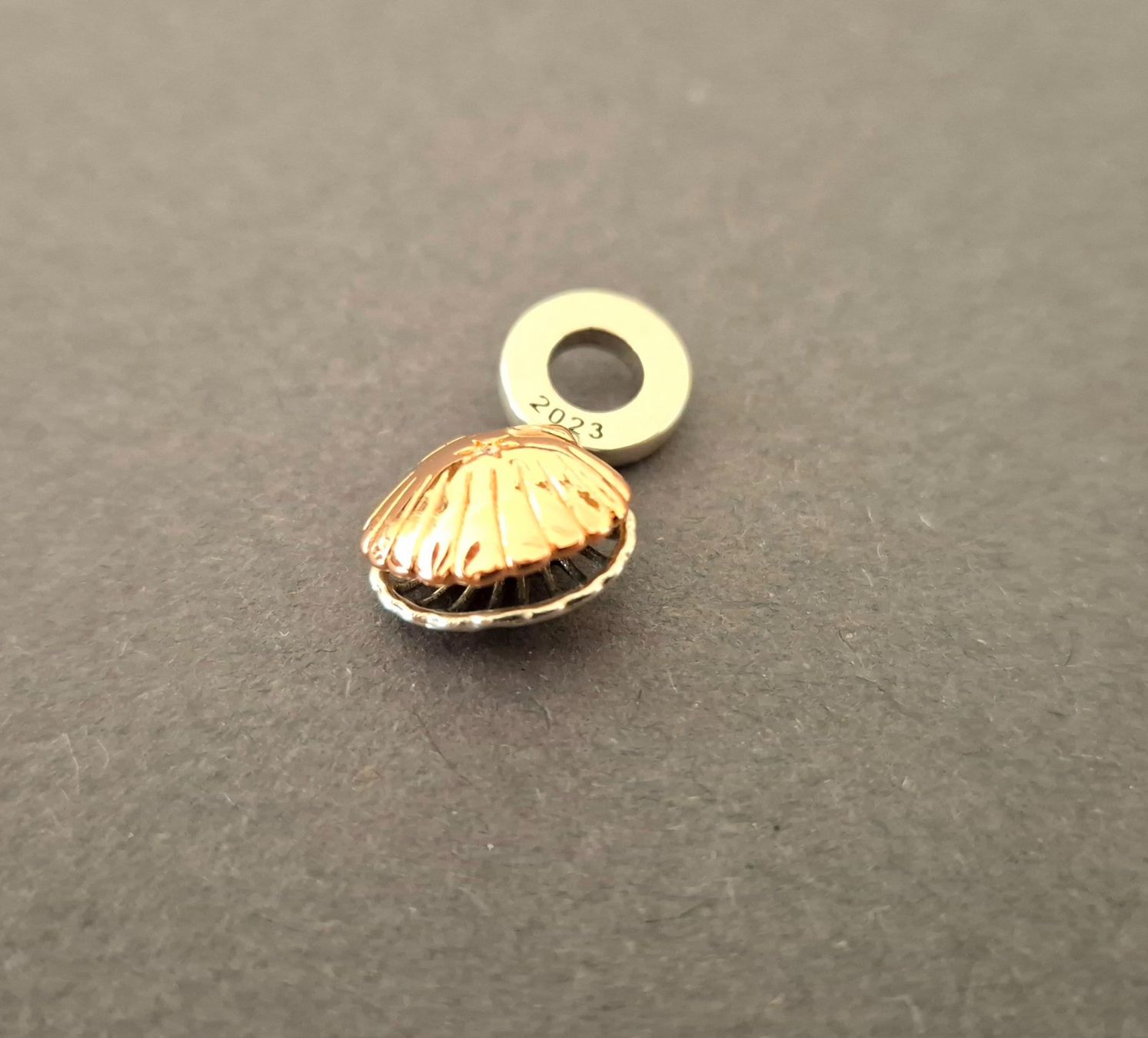 Anhänger: Silber Charm Muschel mit Perle +Garantie – Neu (gemäss Beschreibung) aus Rotkreuz von Carbone_Bijou-Shop 3