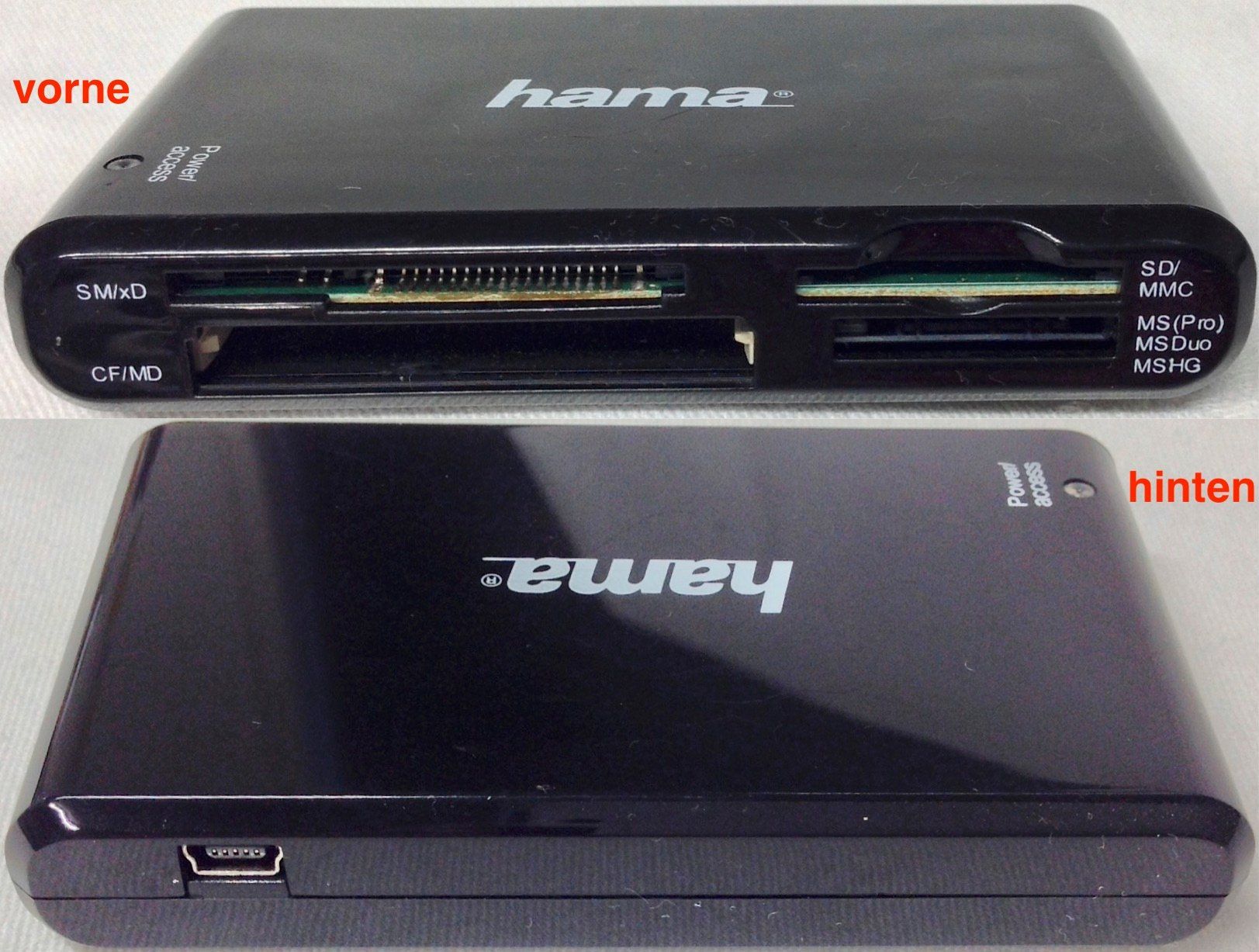 Lettori di schede: hama 00091091 CardReader 9-in-1 extern USB-2.0 schwarz – Usato da Reinach AG venduto da RiesenServicesGmbH