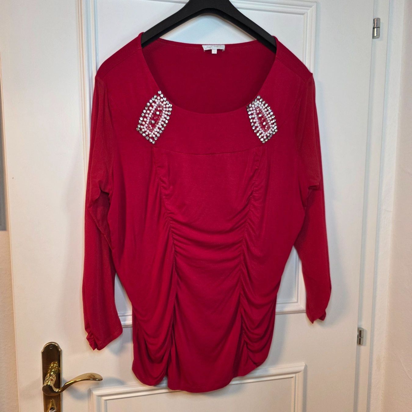 Camicette: Rote Bluse mit Strass Judith Williams Gr.48 – Usato da Wald ZH venduto da CapLux 1