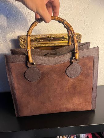 Gucci Diana Bamboo Tasche braun Vintage
